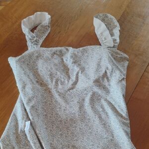 Minnow Blue Floral NWT Beautiful Floral Print One Piece Bathing Suit. Size XL.